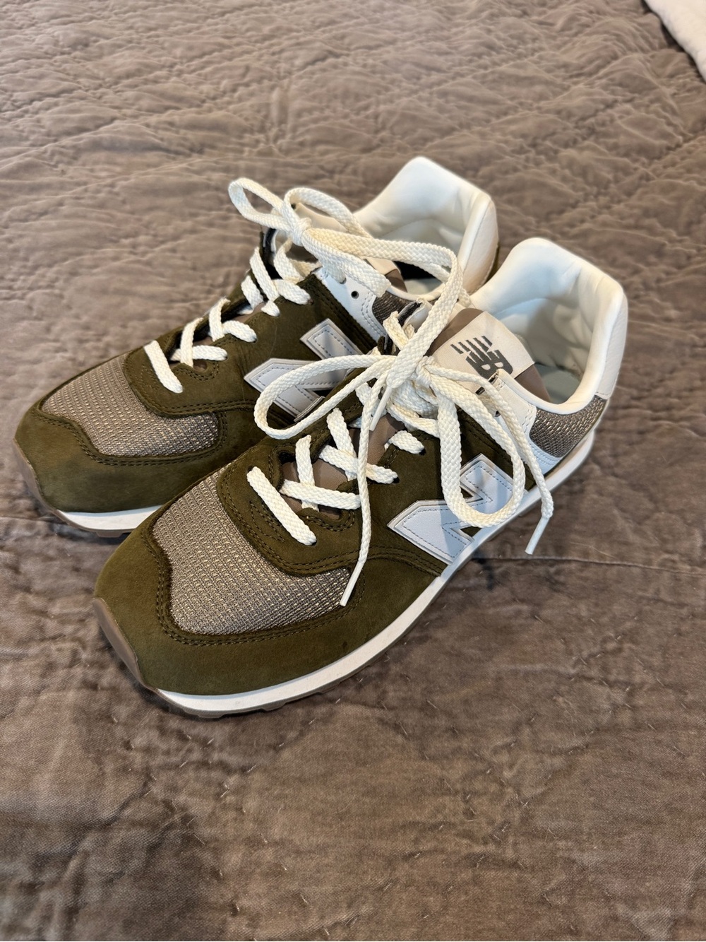 New Balance 574 Olive Green Size 11.5 (M) or 13 (W)